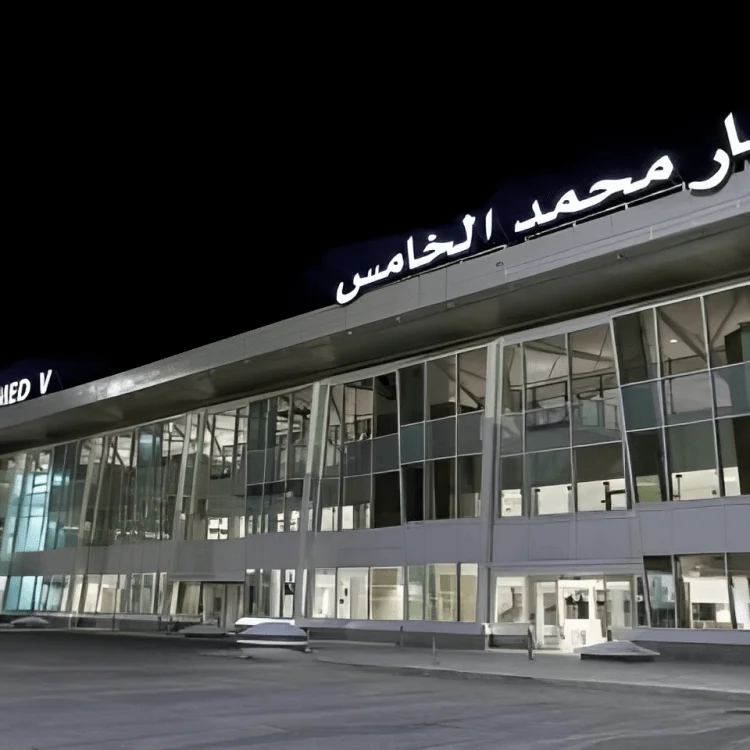 Airport Casablanca 1 Exterior view of Mohammed V International Airport, the main Airport Casablanca, Morocco.