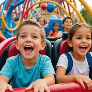 Family Fun Adventures: Kid-Friendly Tourist Attractions 2 A happy family exploring kid-friendly tourist attractions.