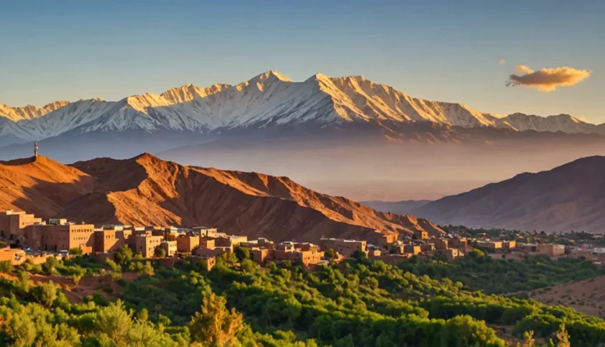 Planning Your Epic Atlas Mountains Trek: Tips and Must-See Destinations 41 Group of hikers in the scenic Atlas Mountains Trek landscape.