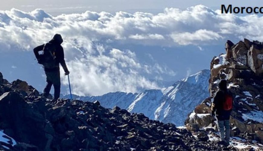 A Guide to Epic Trekking Maroc 2 Scenic view of the Atlas Mountains in Toubkal during an epic trekking maroc adventure