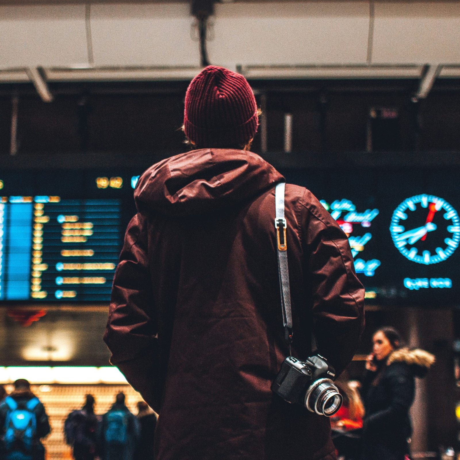 Complete Guide to Essaouira Mogador Airport: Your Gateway to Morocco's Atlantic Coast 1 Essaouira Mogador Airport :person looking up to the flight schedules